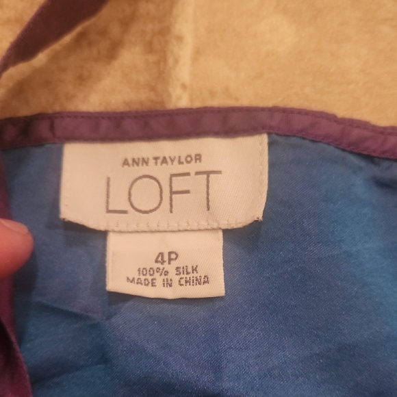 LOFT Purple Fitted Crop Camisole - Picture 2 of 6